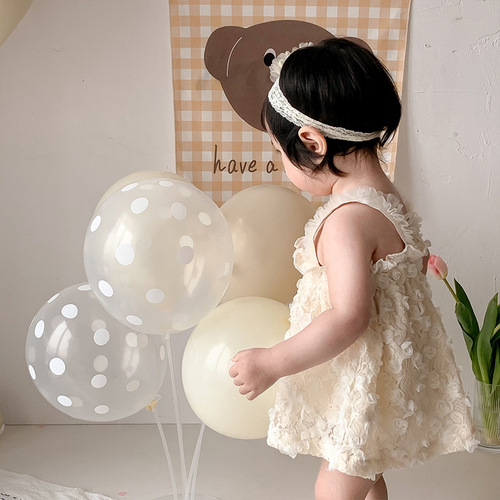 Baby girl summer cute clothes baby one-piece bodysuit summer outing princess rompers jacquard suspenders harem