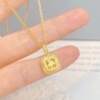 Golden fashionable necklace, universal chain for key bag , Birthday gift, light luxury style