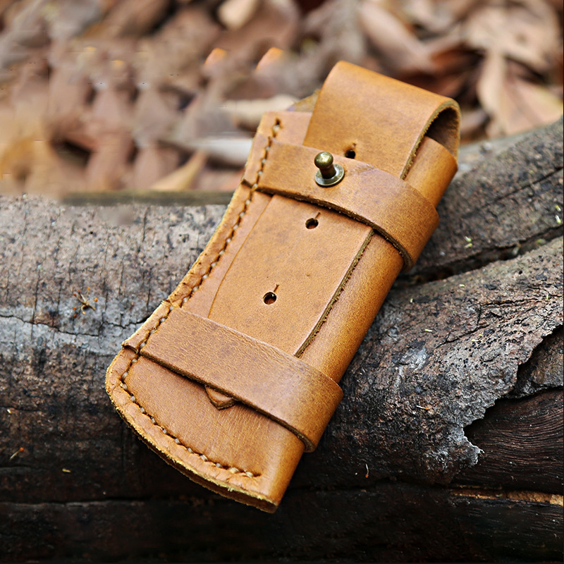 户外折叠小刀皮套 多孔位调节EDC刀套 露营防身刀套