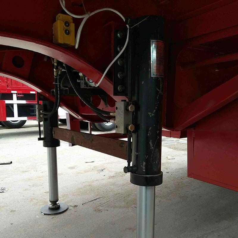 半挂车罐车电动液压支腿甩挂液压支腿配件液压油缸配件挂车千斤顶