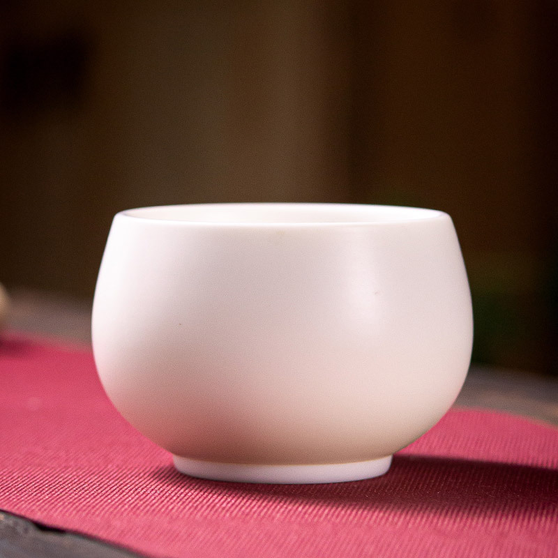 Ganador de gran cabra de jade de porcelana kung fu taza de té de cerámica maestro de esmalte de color taza de oro taza de té de inscripción de Dehua