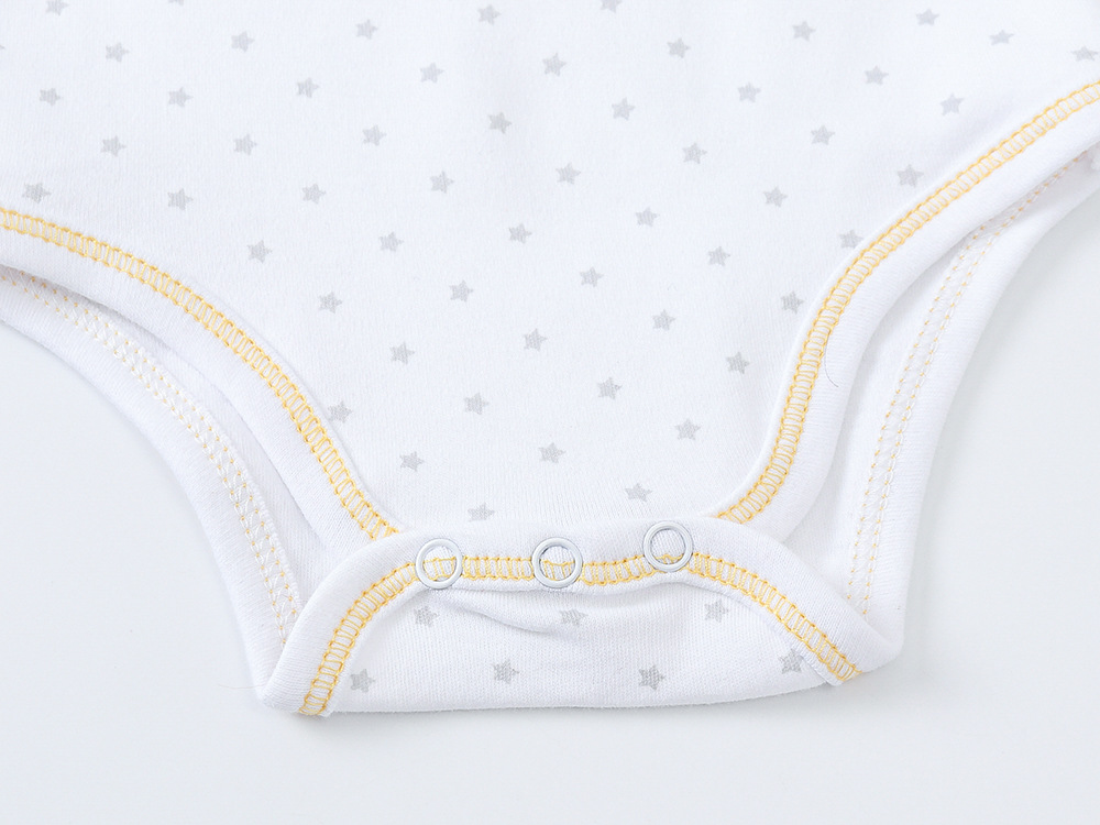 Baby General Gender Casual Style Casual Stripe Heart Shape Cotton Baby Rompers