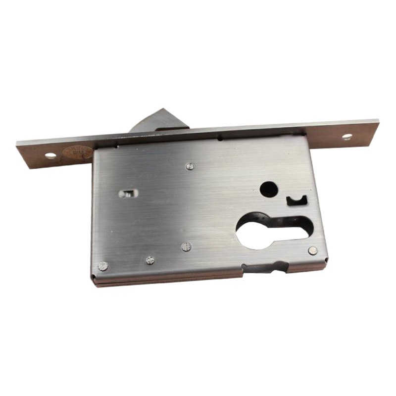 Puerta corredera estándar europeo solo gancho cerradura cuerpo puerta de madera hardware accesorios al por mayor Acero inoxidable puerta corredera cerradura cuerpo