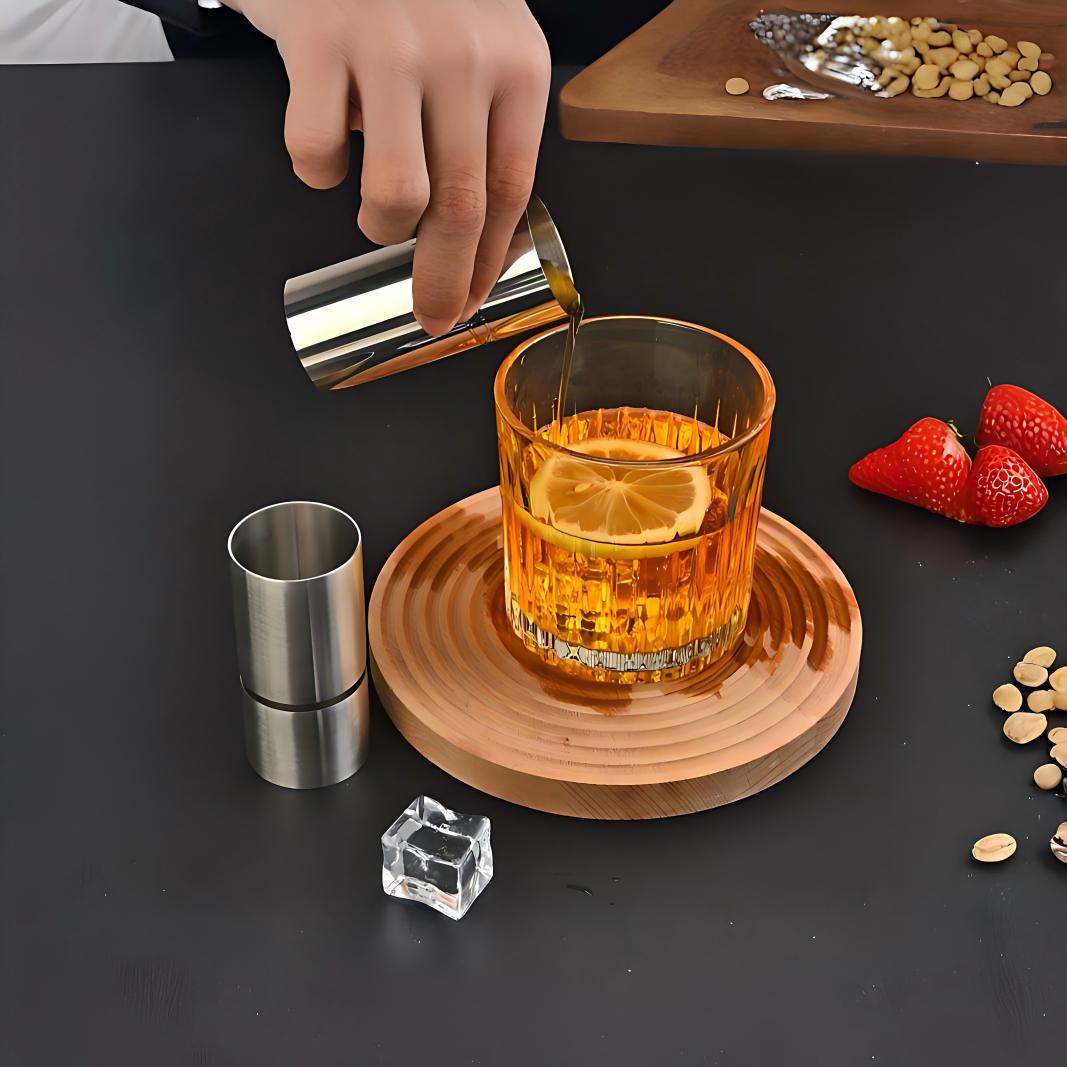 BY不锈钢双头量杯ml计量盎司杯奶茶量酒器酒吧鸡尾酒调酒工具