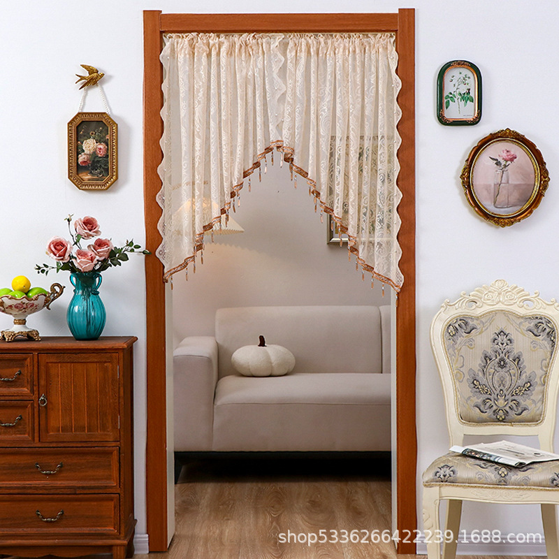 French-Style Door Curtain Partition Curtain for Home Bedroom Kitchen Blocking Curtain Half-Hanging Curtain Bathroom Curtain No-Drill Installation Ins Style French-Style Door Curtain Partition Curtain for Home Bedroom Kitchen Blocking Curtain Half-Hanging Curtain Bathroom Curtain No-Drill Installation Ins Style