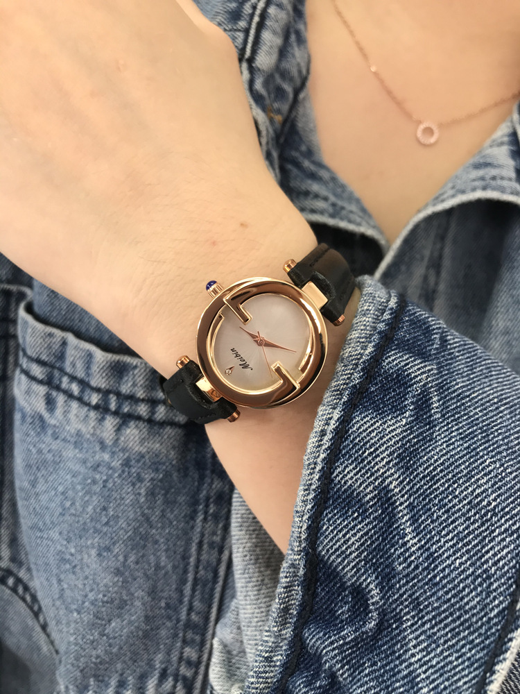 Orologio da donna in madreperla quadrante piccolo temperamento semplice marchio compatto orologio da donna di fascia alta impermeabile_voghion.com