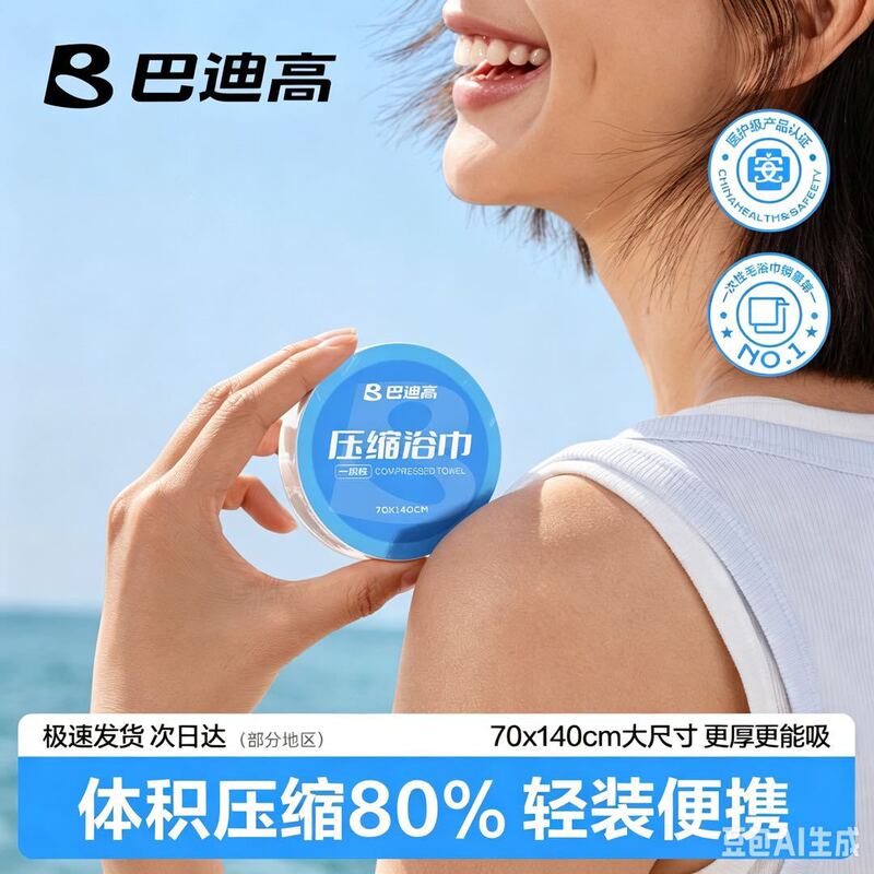 60 pieces of compressed bath towel disposable towel cotton thickened large wash towel travel hotel portable separate packaging