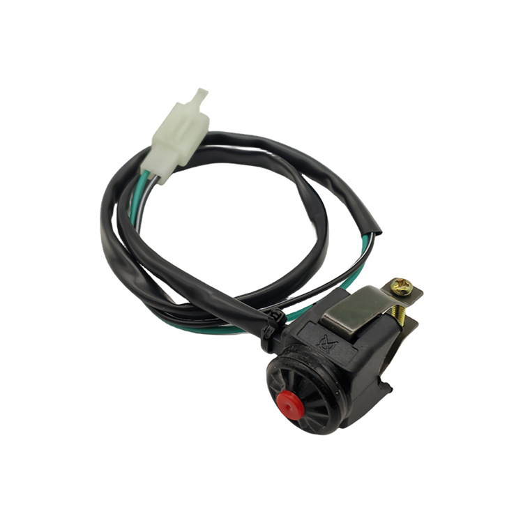 Motorcycle off-road vehicle modification parts handlebar faucet fixed start ignition horn overtaking light self-resetting switch