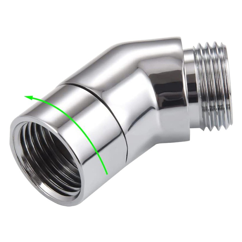 Ducha de mano spin anti-bobinado adaptador de codo cabezal de ducha superior spray adaptador de codo adaptador de flujo