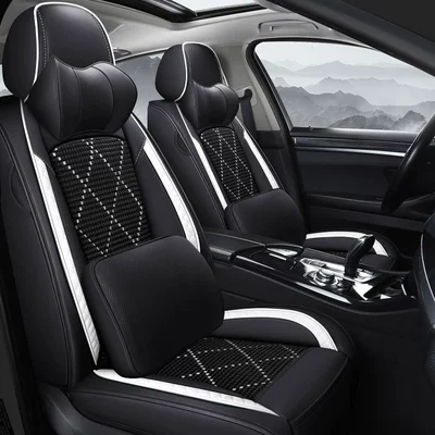 Angkesaila Qashqai Fit Corolla fully surrounded car cushion five-seat leather Ice Silk four-season universal seat cover