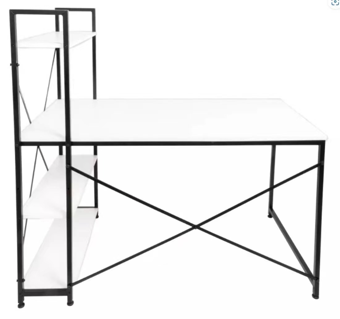 Escritorio simple para computadora en el hogar, dormitorio de escritorio, escritorio de oficina, casa de alquiler, hermoso y firme, estante multiusos, escritorio