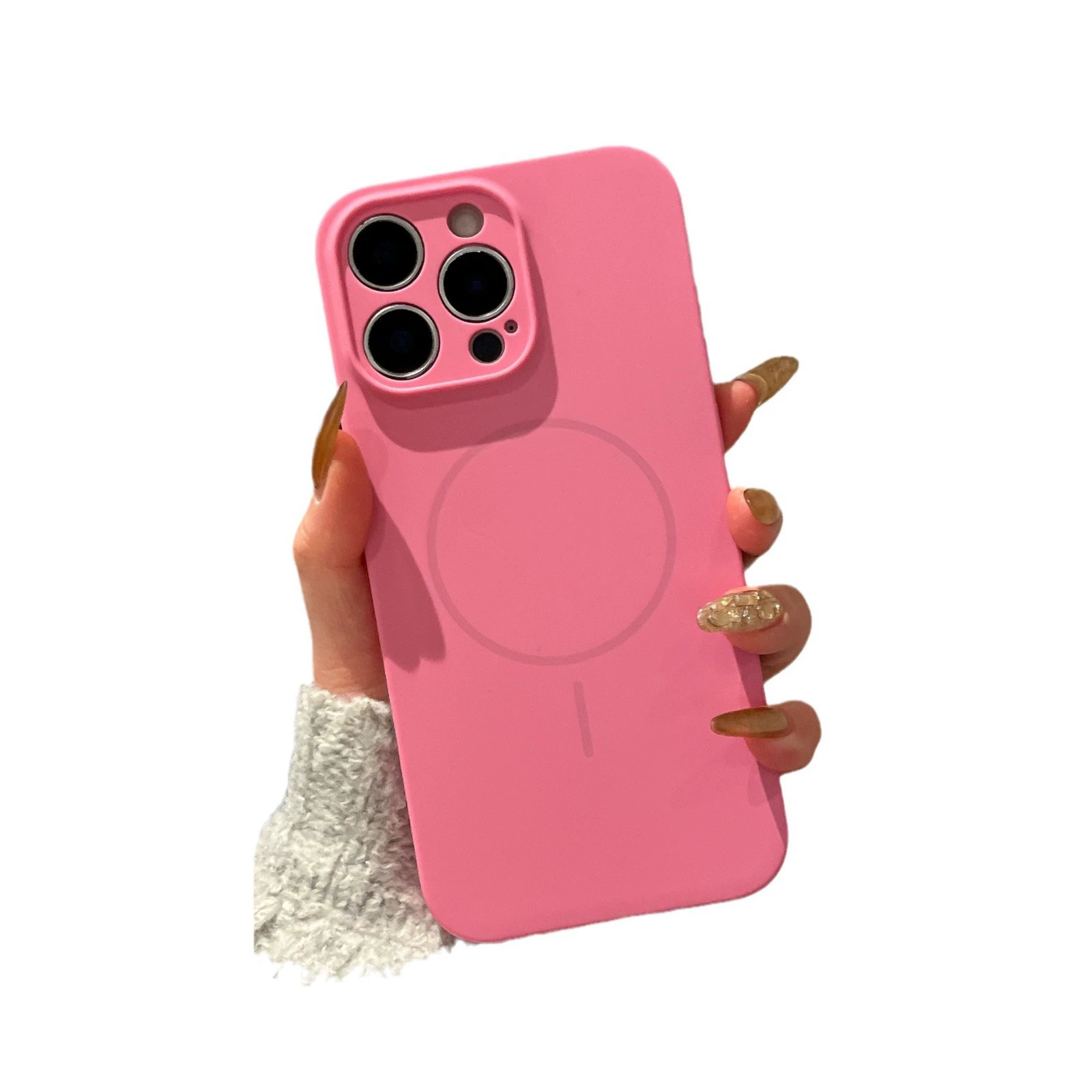 Apple, совместимый чехол для телефона, силиконовый, легкий и тонкий для iPhone 15, линза, защитная сумка, iphone, 16promax, падение защита