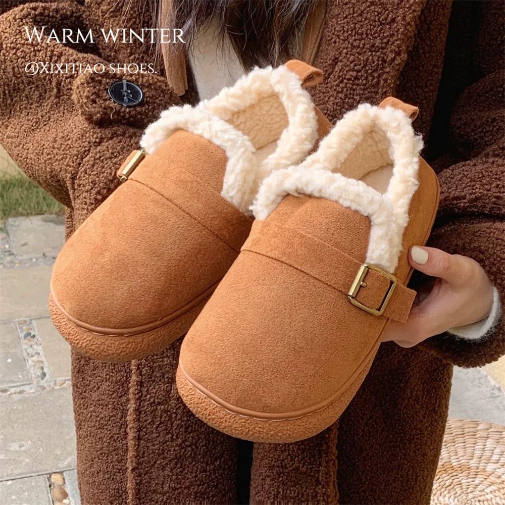 Демисезонная утепляющая обувь для дома, корейские стиль slippers, корейский стиль