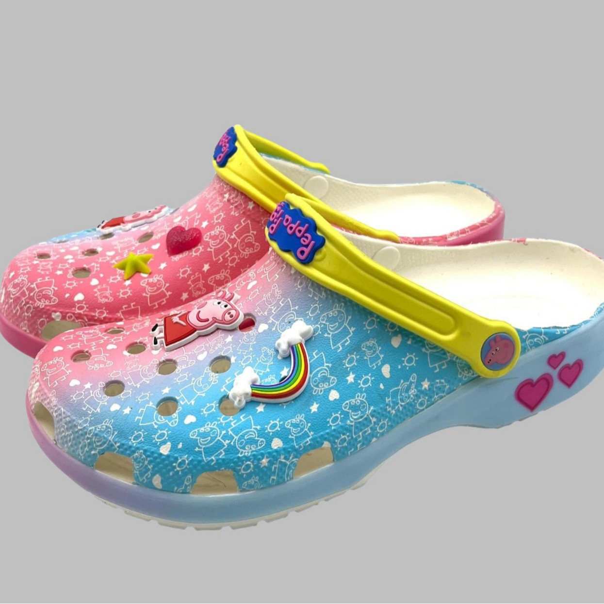 Cruz pantalones de cinturón pequeño hombre amarillo gafas agujero zapatos padres-hijos zapatos ladrones de la abuela de playa zapatillas frías al por mayor