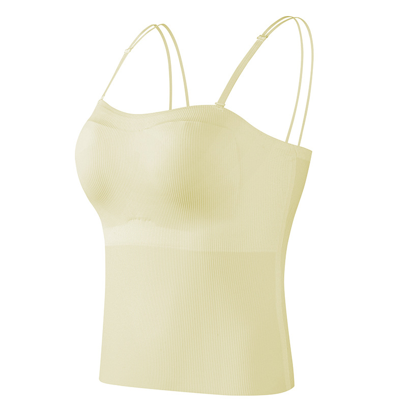 노란색 스파게티 스트랩