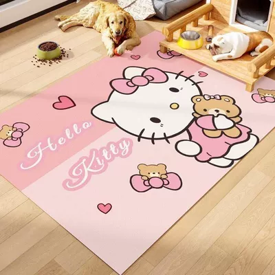dirt-proof carpet, special non-slip floor – Avtomobil döşəmə paspasları - katie-bear-pink-bear-4060cm-waterproof-leather