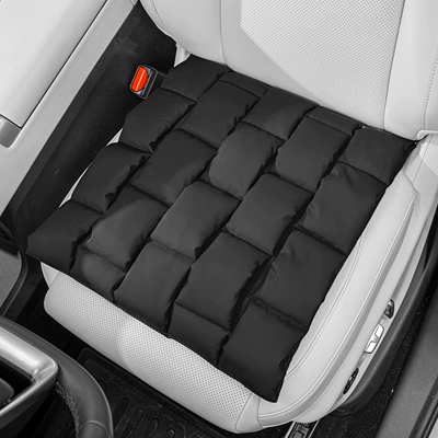 High-End Stain-Resistant Leather Car Seat Cushion, Seat cushion, seat cover - noble-black-1-piece