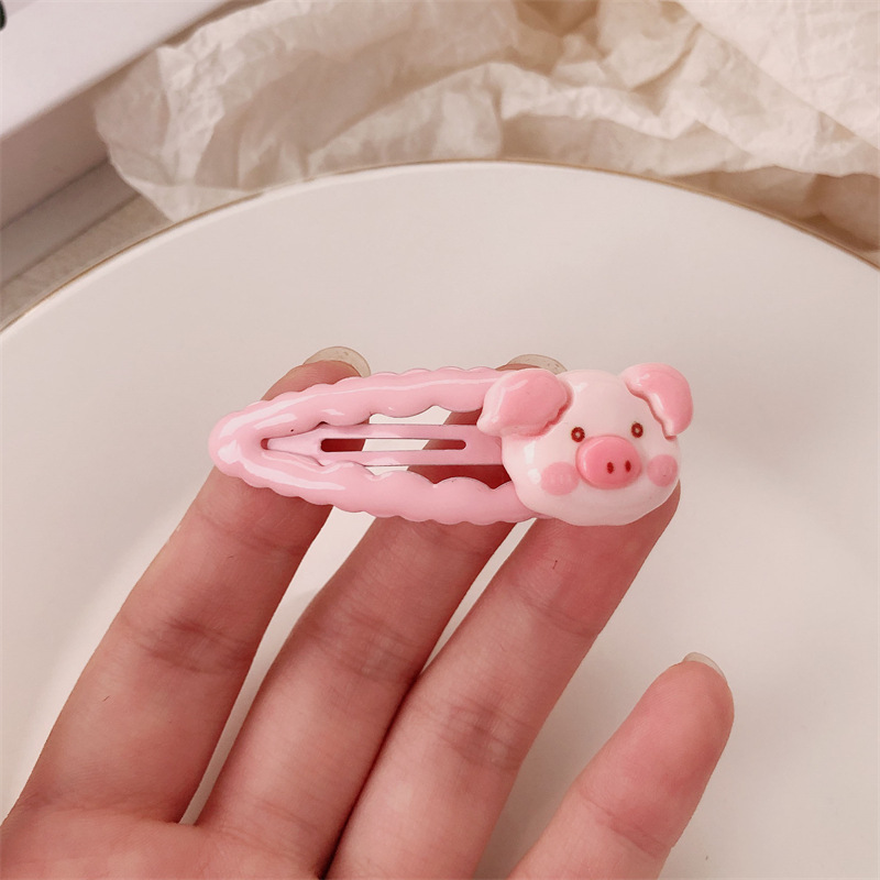 Cute cerdo pequeño cerdo intestino delgado cuerda de cabeza dulce niña dibujos animados cabello anillo cuerda de cabello tira de goma de alta elasticidad duradera