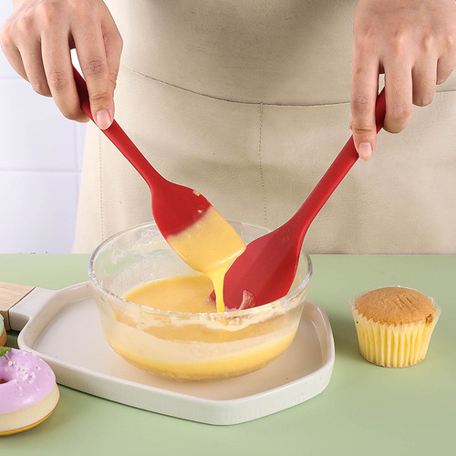 Silicone spatula baking 6-piece set food grade silicone spatula oil brush high temperature resistant silicone brush scraper household cake