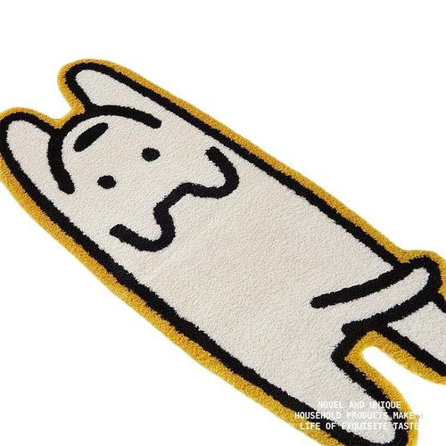 Fun cartoon cute bedside imitation cashmere rug home bedroom anti-slip rug thick study room rug living room soft