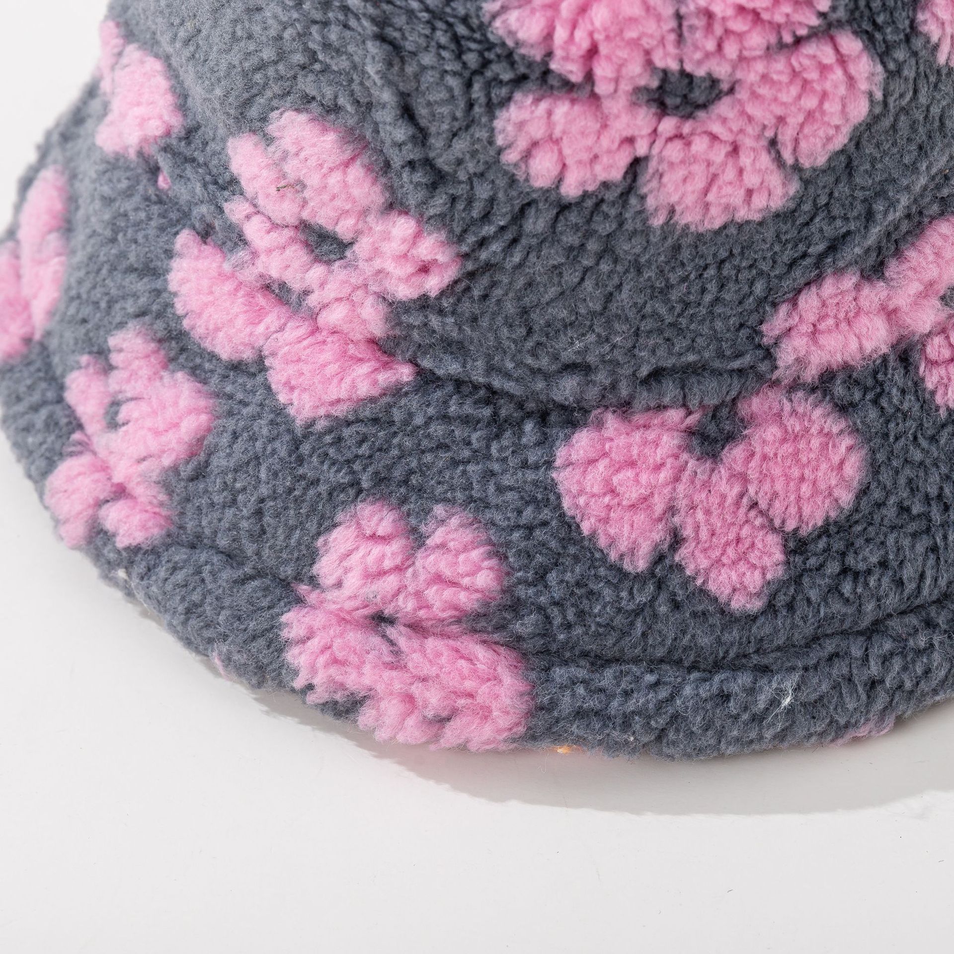 160g Weight Bucket Hat Hats Type Women's Hip-Hop Classic Style Streetwear Flower Printing Short Brim Bucket Hat