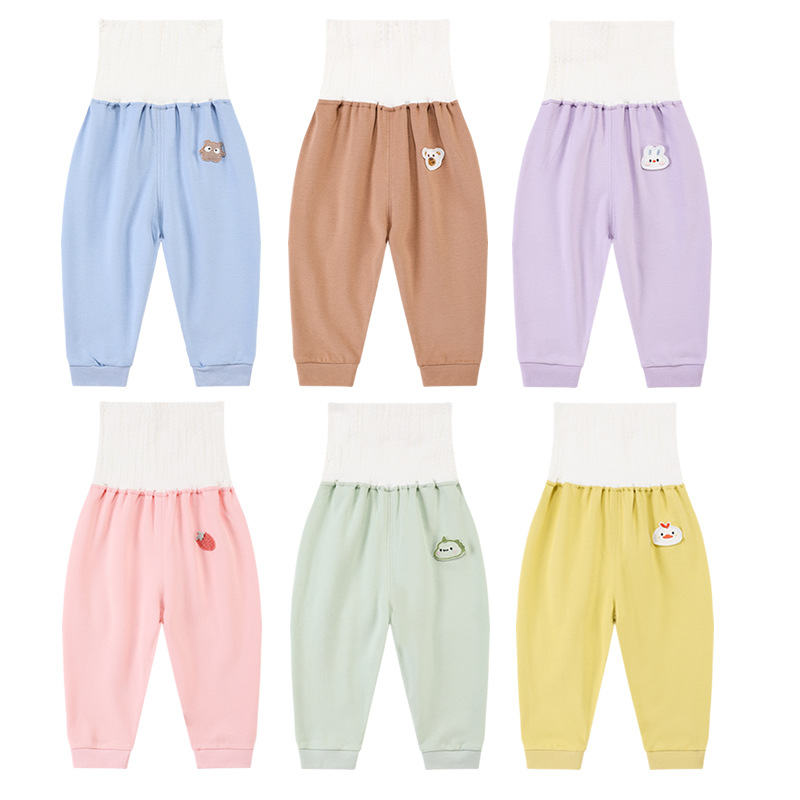 퓨어 코튼 뼈없는 CROTCH  오픈 크로 치 바지 가을과 겨울 코튼 따뜻한  큰 PP 높은 허리 배 바지