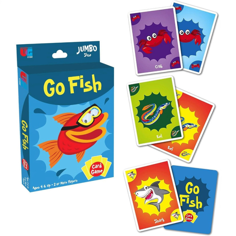 University Games Go Fish カード ゲーム、特大サイズ|undefined