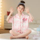 New Children's Ice Silk Pajamas Girls' Summer Short-sleeved Thin Cute Home Clothes Baby's Big Children's Girls' suit