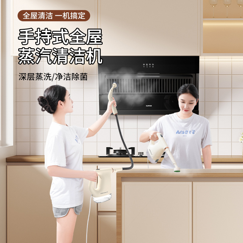 New Mini Steam Cleaner High Temperature and High Pressure Air Conditioner Kitchen Range Hood Home Living Room Disinfection Multi-Function Hand