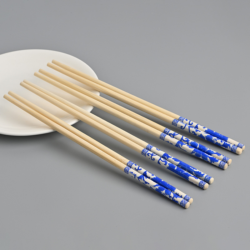 blue and white chopsticks