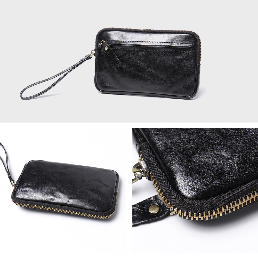 Solid Color Leather Handbag with Cotton Lining for Daily