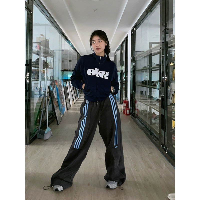 Ретро брюки для досуга, американский стиль, oversize
