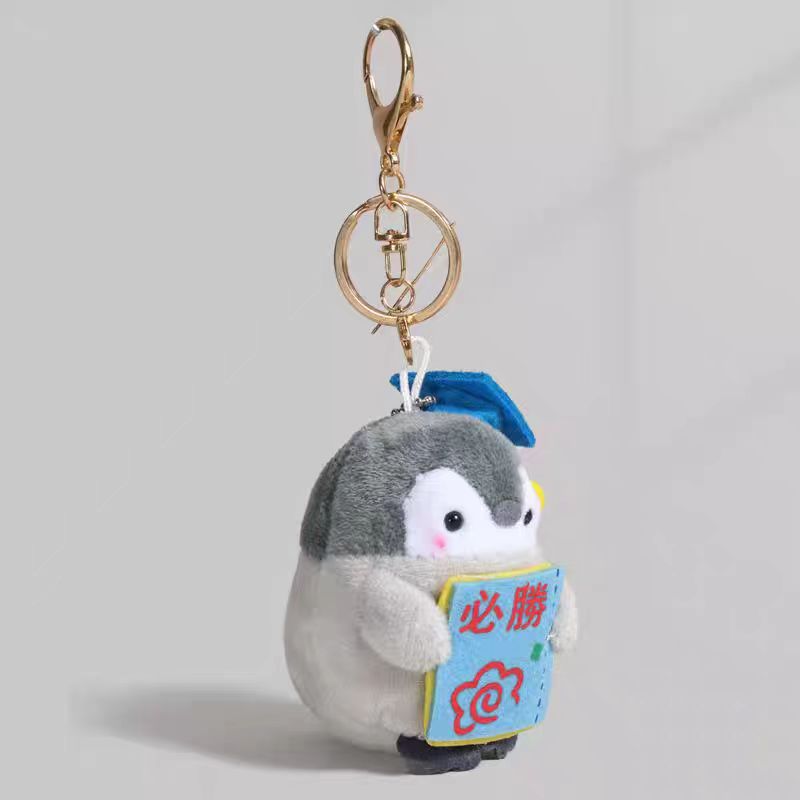 Viaje pingüino colgante japonés lindo muñeca mochila llaveros energía bolsas pareja muñeca de peluche colgante