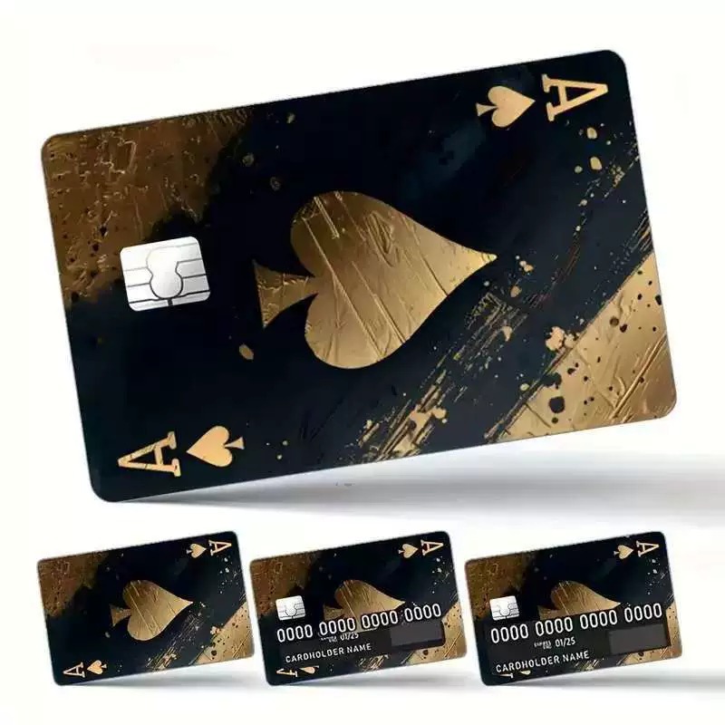 Calcomanía Impermeable para Tarjetas Bancarias de PVC Impermeable y Antideslizante para Tarjetas Bancarias
