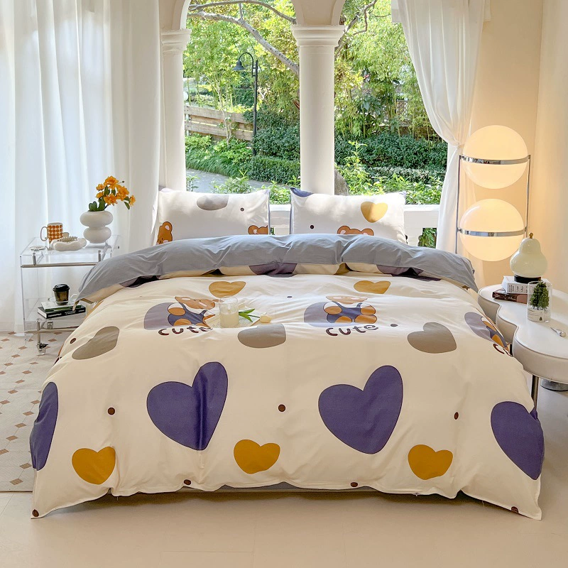 Duvet cover, cartoon pattern, winter home bedding — multiple cute patterns, sizes 150–220×240 cm