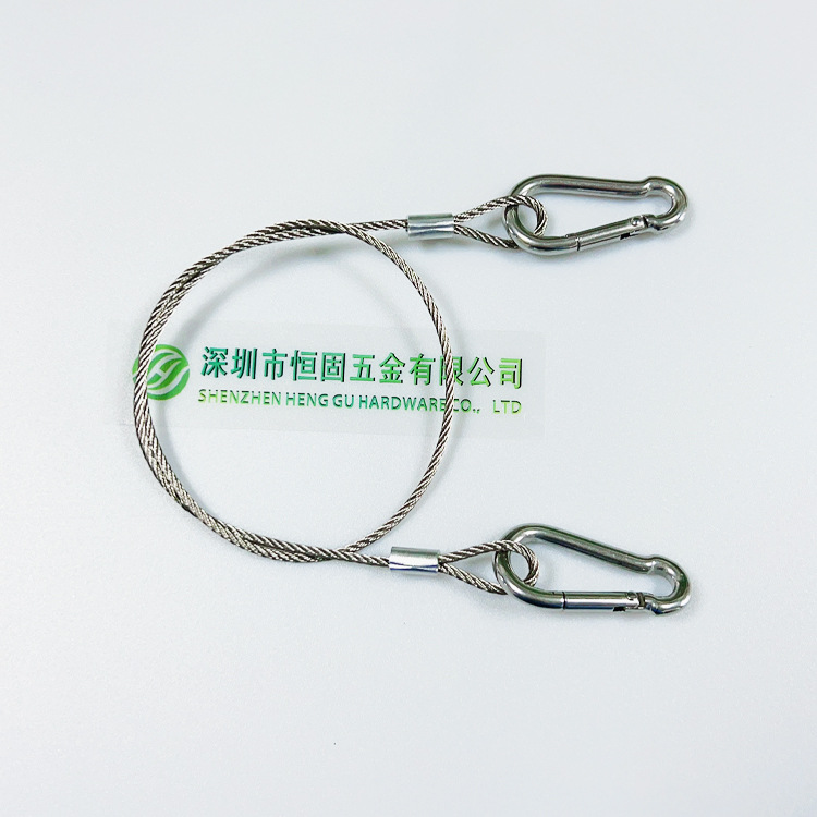 厂家直销不锈钢304端子钢丝绳加工/工矿灯饰保险绳/安全吊绳-阿里巴巴