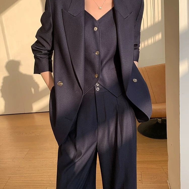 高级感西装套装女2025新款秋冬季气质高端休闲职业西服时尚款套装|undefined