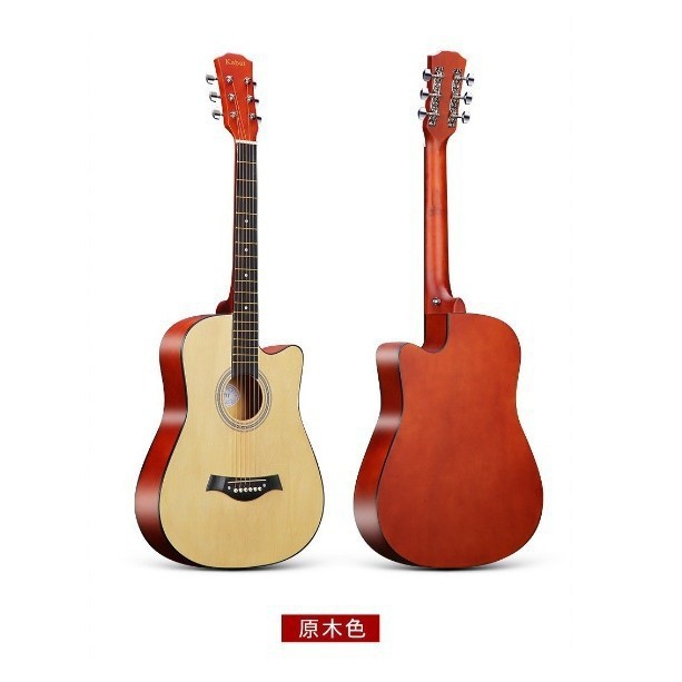 Guitarra de fábrica, guitarra folk, instrumento musical, guitarra folk de madera de 38 pulgadas, guitarra de tilo con mango de fibra de carbono.