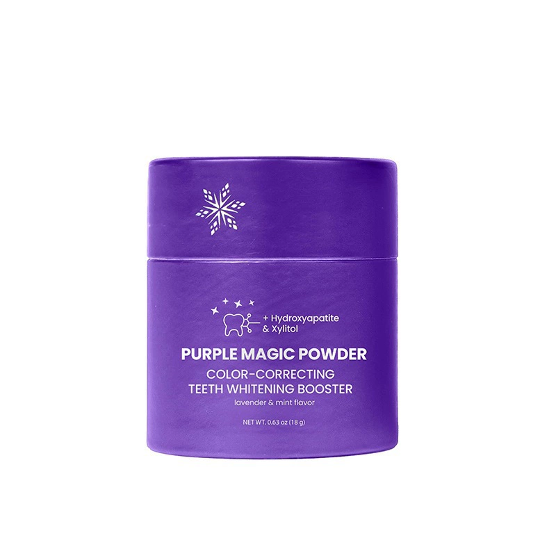 Зубной порошок Purple Magic Powder мягко очищает, удаляет пятна на зубах, защищает зубы и освежает дыхание.