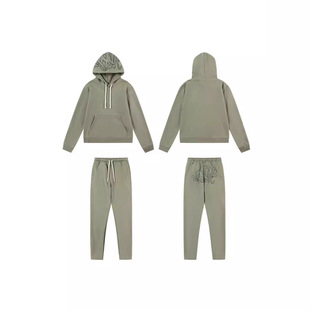 American Heavyweight Fashion Brand Printed Loose Sweatshirt Y2K Hip-Hop Street Wear Men's and Women's Suits Casual Tops