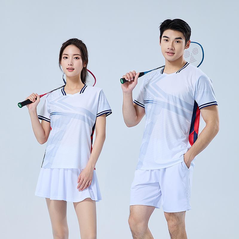 Tennis Table Tennis Badminton Clothing 2025 Hot Style High Quality Quick Drying Breathable Sweat Absorbing Manufacturer Wholesale Printing and Numbering