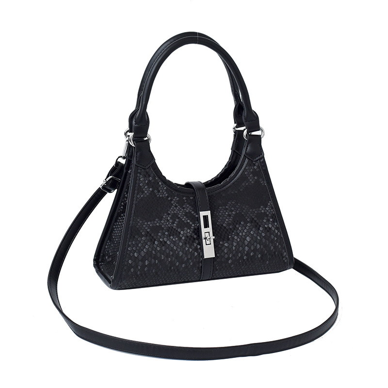 Bolso de moda transfronterizo 2025 verano nuevo bolso femenino bolso de hombro con textura de alta gama bolso de mensajero con estampado de piel de serpiente retro