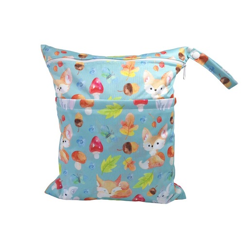 TSOOCOSY New Cartoon Print Baby Double Zip Diaper Bag Washable Diaper Bag Storage Bag E-commerce Wholesale
