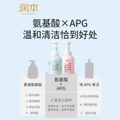 Runben children's shampoo for girls and boys aged 3-15 years old amino acid smooth shampoo and conditioner