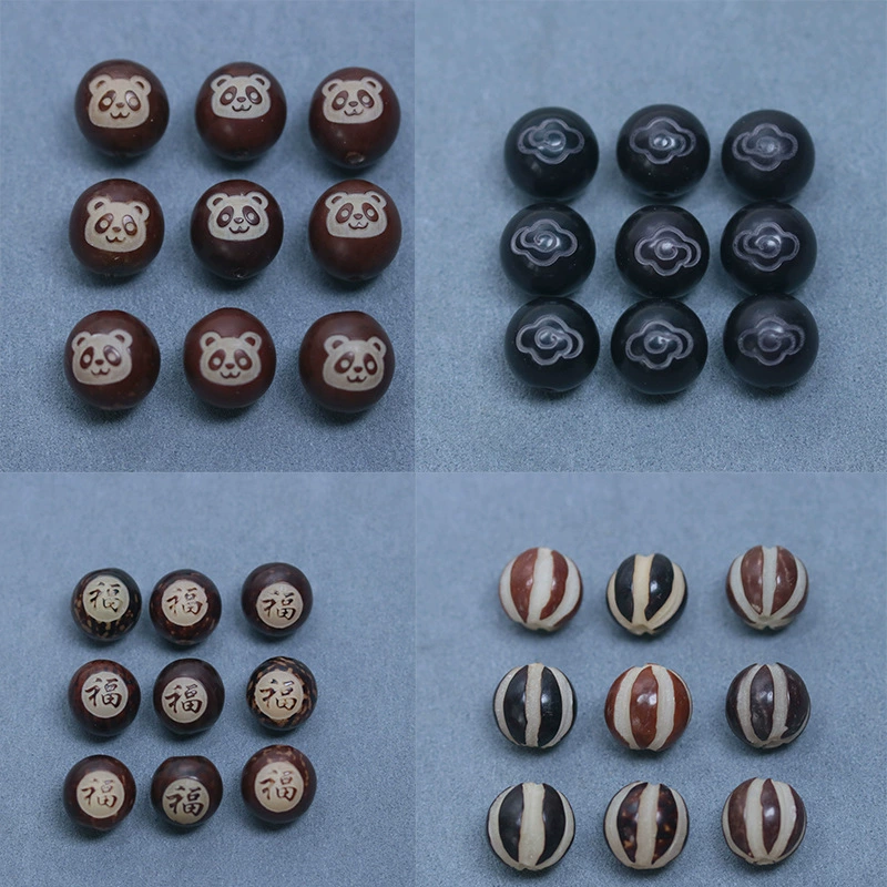 Цветок Бодхи с резьбой по коже Корень Бодхи Липовый Будда Жемчужные украшения из семян натуральные оригинальные семена Бодхи