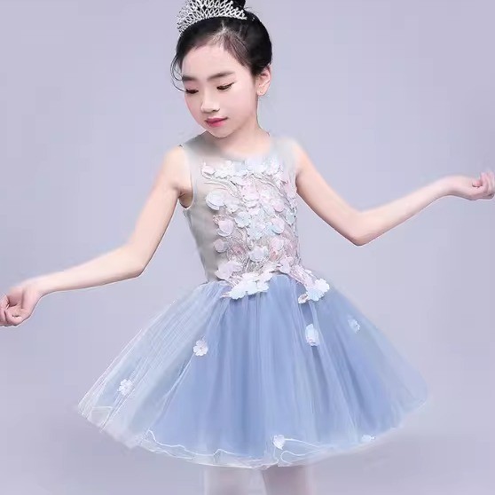 Vestido de niña nuevo vestido de princesa de alta calidad vestido de novia vestido de espectáculo de pequeño anfitrión vestido de piano