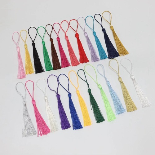Manufacturer Direct Sale Fringe 70mm Vertical Tassels Bookmark Gift Box Fan Fringe Tassel Sugar Box Wholesale