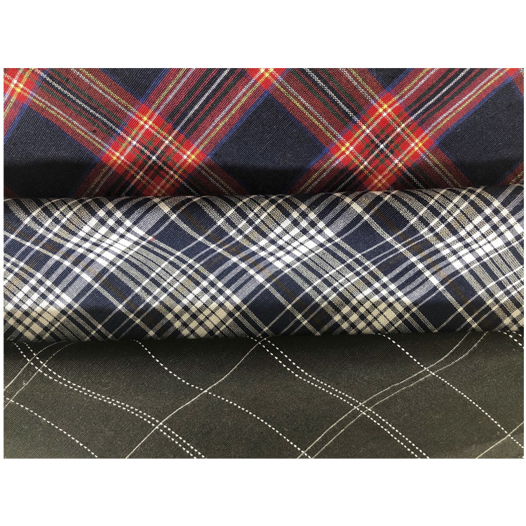 经典时尚格子衬衫21支平纹格子面料磨毛色织朝阳格梭织布提花布