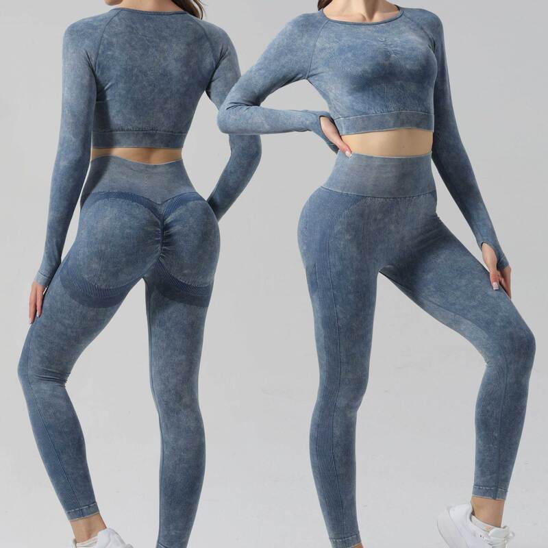 Huer Yuan New Arrival Sand Wash Seamless Peach Hip Yoga Pants Hip-lifting Sports Fitness Trousers High Waist Tight Pants Autumn and Winter Huer Yuan New Arrival Sand Wash Seamless Peach Hip Yoga Pants Hip-lifting Sports Fitness Trousers High Waist Tight Pants Autumn and Winter