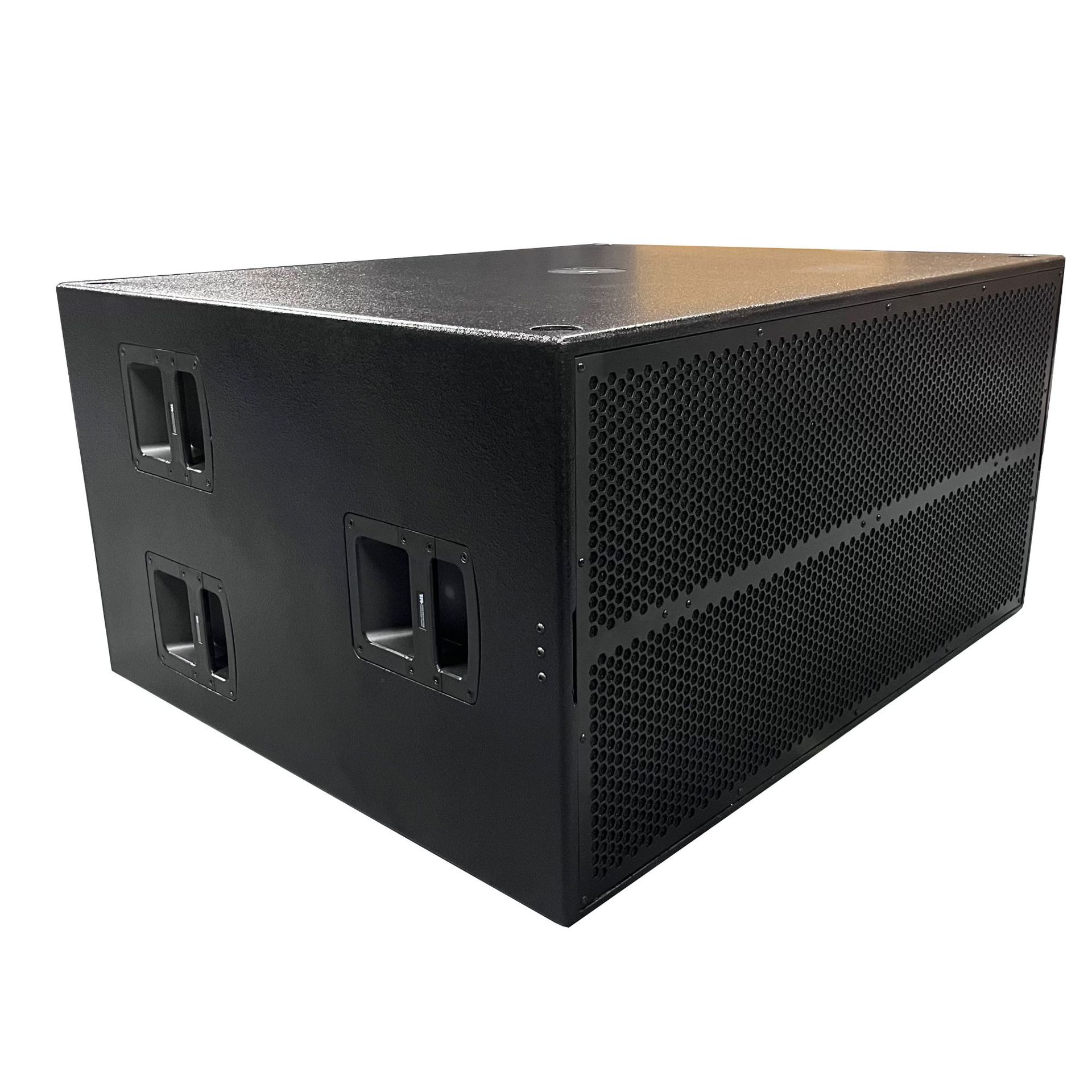 Altavoces de arreglo lineal con subwoofer dual de 18 pulgadas de alta potencia para presentaciones en escenario, audio profesional, conciertos, bares y altavoces de karaoke.